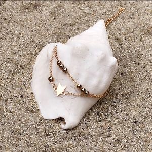 “Astral” Chain Anklet | Gold Tone